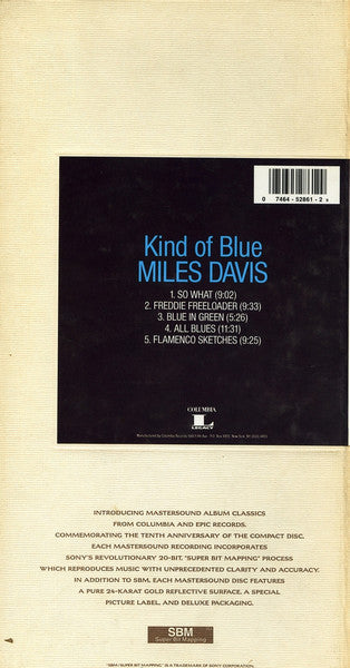 Miles Davis : Kind Of Blue (CD, Album, Ltd, RE, RM, Gol)