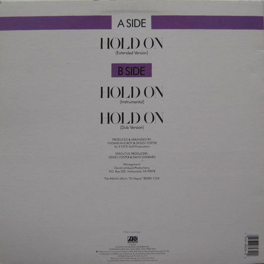 En Vogue : Hold On (12")