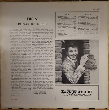 Dion (3) : Runaround Sue (LP, Album, Mono, Styrene, She)