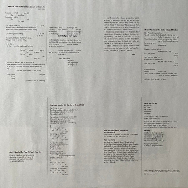 Joan Of Arc : The Gap (LP, Album, Whi)