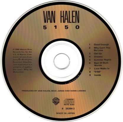 Van Halen : 5150 (CD, Album)