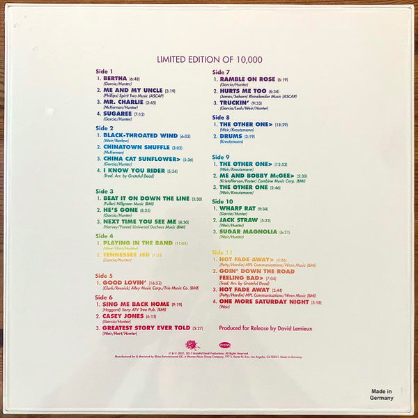 Grateful Dead* : Olympia Theatre, Paris, France (5/3/72) (5xLP, 180 + LP, S/Sided, Etch, 180 + Box, Album, R)