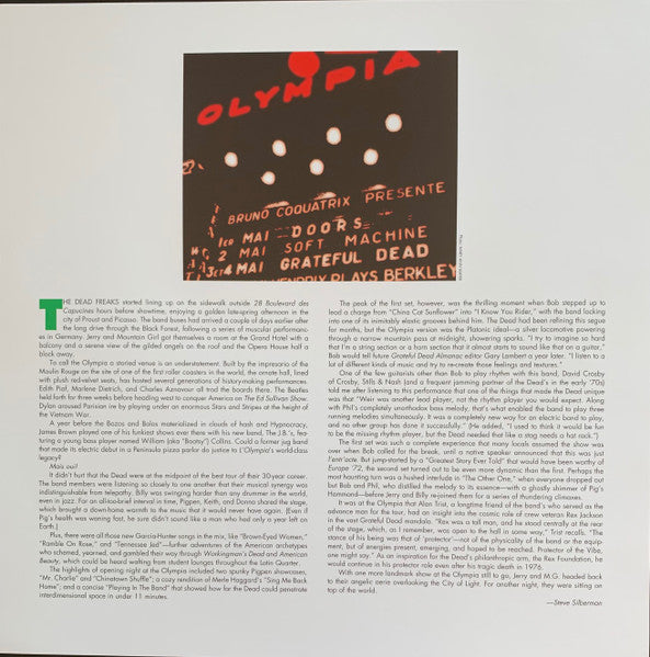 Grateful Dead* : Olympia Theatre, Paris, France (5/3/72) (5xLP, 180 + LP, S/Sided, Etch, 180 + Box, Album, R)