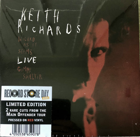 Keith Richards : Live (7", RSD, Single, Ltd, Red)