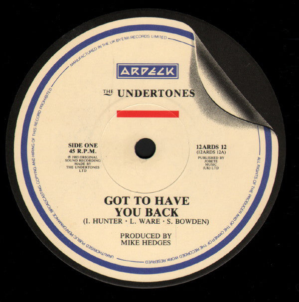 The Undertones : Got To Have You Back (12", Single)