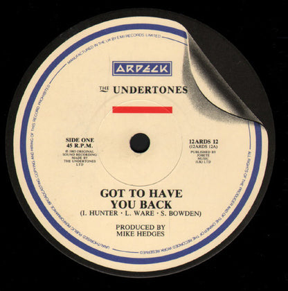 The Undertones : Got To Have You Back (12", Single)