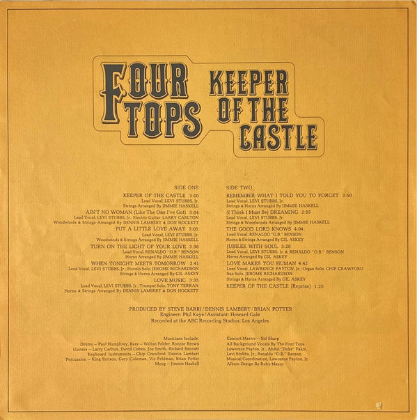 Four Tops : Keeper Of The Castle (LP, Album, Ter)