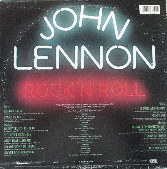 John Lennon : Rock 'N' Roll (LP, Album, RE)