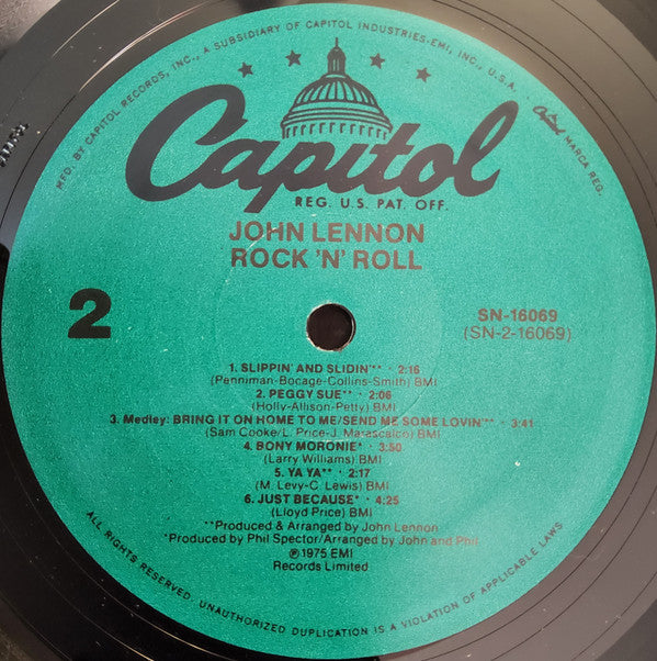 John Lennon : Rock 'N' Roll (LP, Album, RE)
