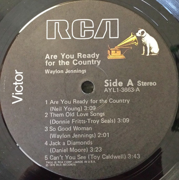 Waylon Jennings : Are You Ready For The Country (LP, Album, RE)