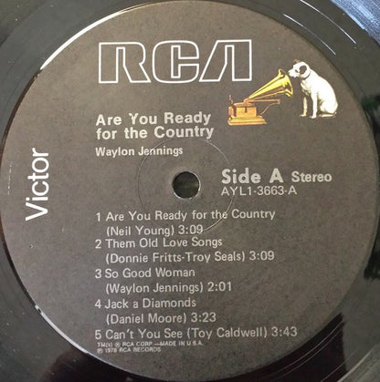 Waylon Jennings : Are You Ready For The Country (LP, Album, RE)