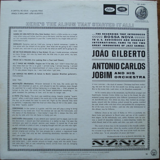 Gilberto* & Jobim* : Gilberto & Jobim (LP, Album, RE)