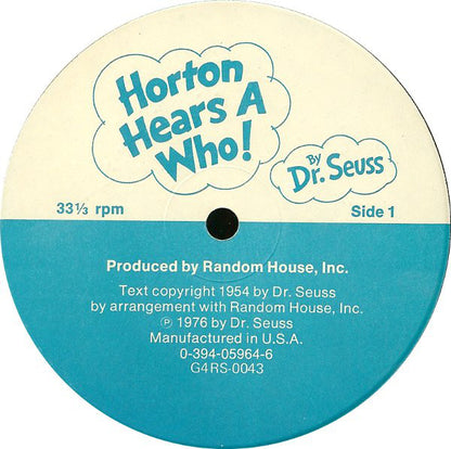 Dr. Seuss : Horton Hears A Who! & Horton Hatches The Egg (LP)