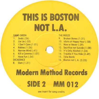Various : This Is Boston Not L.A. (LP, Comp, RP)
