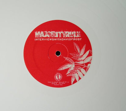 Majority Rule : Interviews With David Frost (LP, Album, Whi)