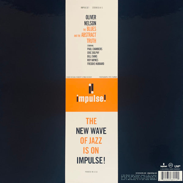 Oliver Nelson : The Blues And The Abstract Truth (LP, Album, RE, RM, 180)