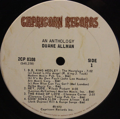 Duane Allman : An Anthology (2xLP, Comp, Gat)