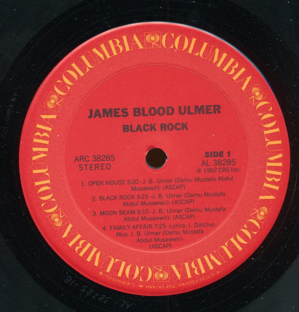 James Blood Ulmer : Black Rock (LP, Album, Pit)