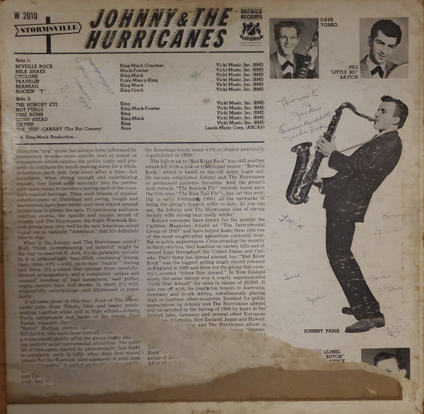 Johnny & The Hurricanes* : Stormsville (LP, Album, Mono)