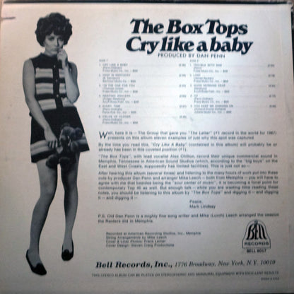 The Box Tops* : Cry Like A Baby (LP, Album, Bes)