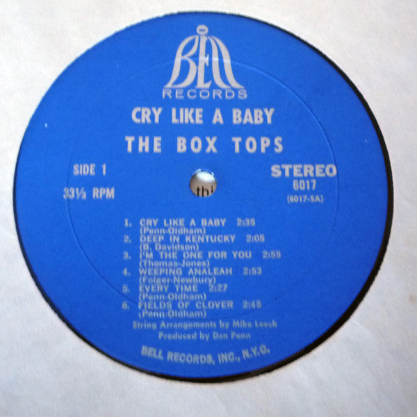 The Box Tops* : Cry Like A Baby (LP, Album, Bes)