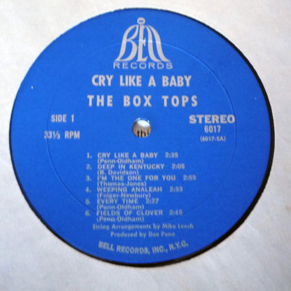 The Box Tops* : Cry Like A Baby (LP, Album, Bes)