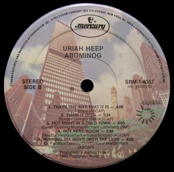 Uriah Heep : Abominog (LP, Album, 53 )