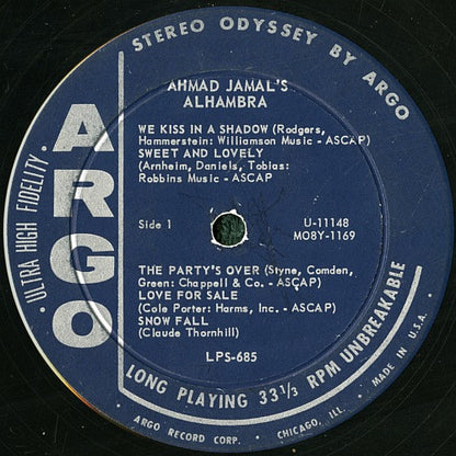 Ahmad Jamal : Ahmad Jamal's Alhambra (LP, Album)