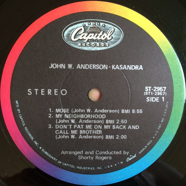 John W. Anderson Presents Kasandra* : John W. Anderson Presents Kasandra (LP, Album)