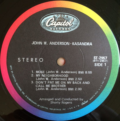 John W. Anderson Presents Kasandra* : John W. Anderson Presents Kasandra (LP, Album)