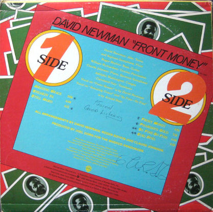 David Newman* : Front Money (LP, Album, Los)