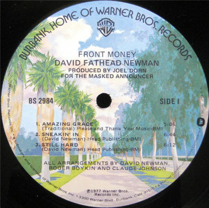 David Newman* : Front Money (LP, Album, Los)