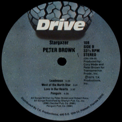 Peter Brown (2) : Stargazer (LP, Album, She)