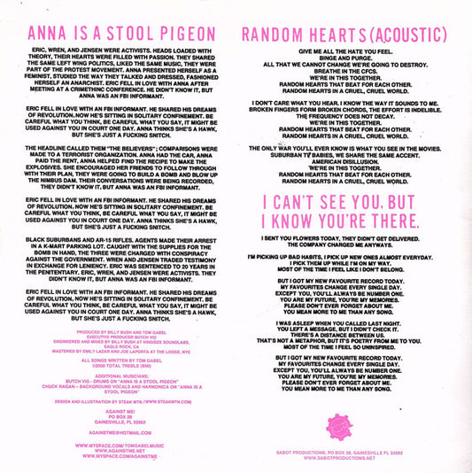 Tom Gabel : Anna Is A Stool Pigeon (7", Single)