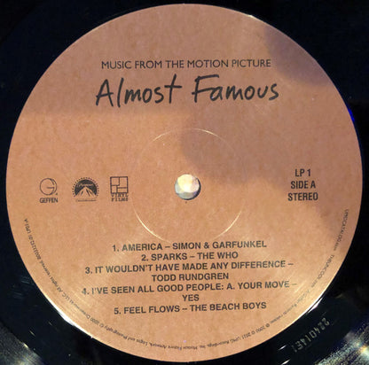Various : Almost Famous (Music From The Motion Picture) (2xLP, Album, Comp, RE)