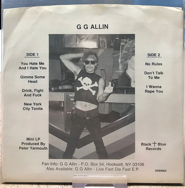 GG Allin : Public Animal #1 (7")