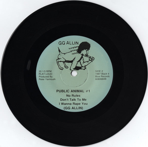 GG Allin : Public Animal #1 (7")