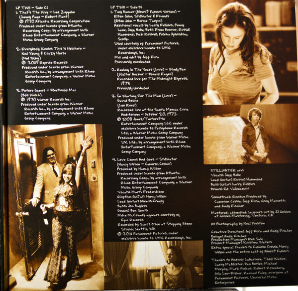 Various : Almost Famous (Music From The Motion Picture) (LP, Pur + LP, Mag + Album, Comp, Dlx, Ltd, RE)