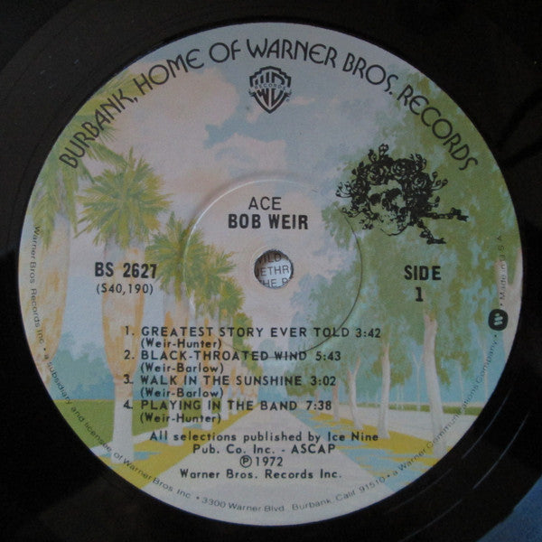 Bob Weir : Ace (LP, Album, RP, Win)