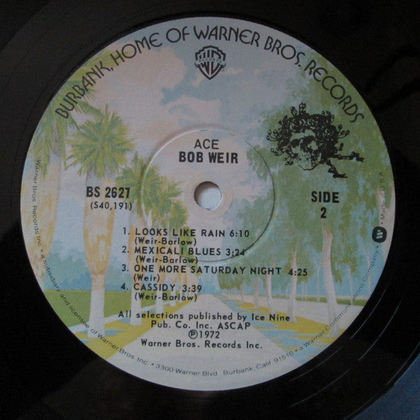 Bob Weir : Ace (LP, Album, RP, Win)