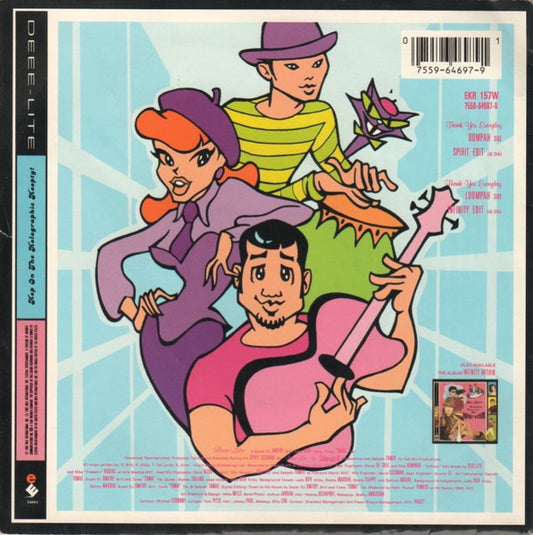 Deee-Lite : Thank You Everyday (7", Single, Pos)