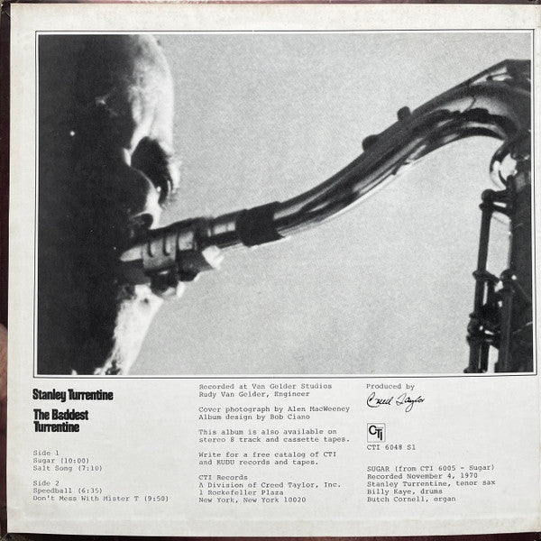 Stanley Turrentine : The Baddest Turrentine (LP, Comp, Pit)