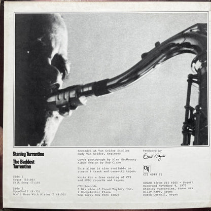 Stanley Turrentine : The Baddest Turrentine (LP, Comp, Pit)