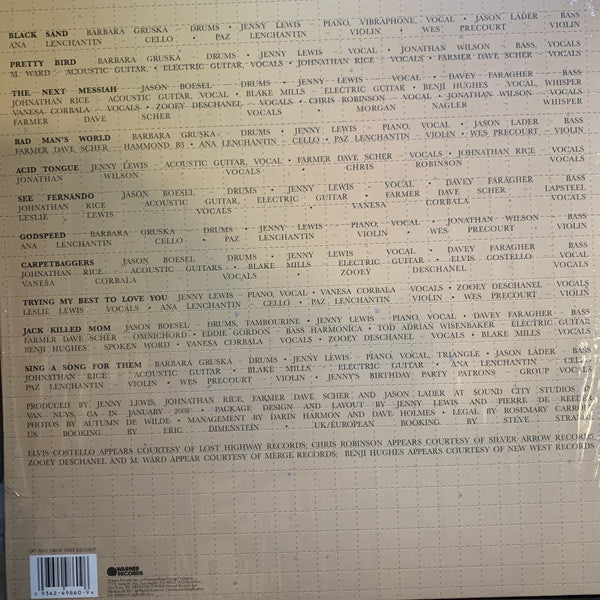 Jenny Lewis : Acid Tongue (LP + LP, S/Sided, Etch + Album, RE, RP)