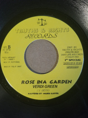 Isaiah Mentor / Verdie Green : Drop It / Rose In A Garden (7")