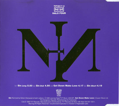 Nine Inch Nails : Sin (Long, Dub & Short) (CD, Single)