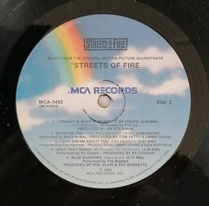 Various : Streets Of Fire (Music From The Original Motion Picture Soundtrack) (LP, Album)