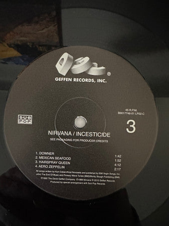 Nirvana : Incesticide (2x12", Comp, Ltd, RE, RM, RP, Gat)