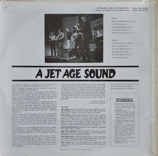 Jefferson Airplane : Takes Off (LP, Album, RE, Ind)