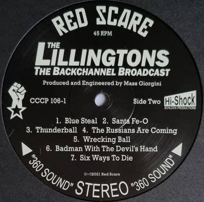The Lillingtons : The Backchannel Broadcast (12", Album, RE, RM)
